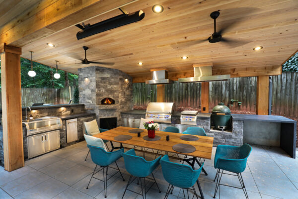 All Seasons Outdoor Kitchen With Outdoor Climate Control