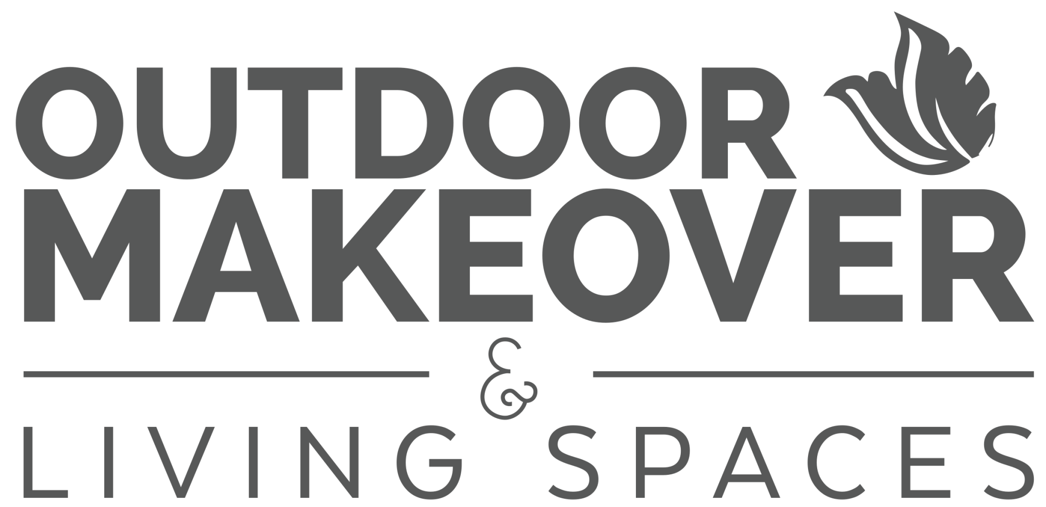 Outdoor Makeover & Living Spaces gray logo.