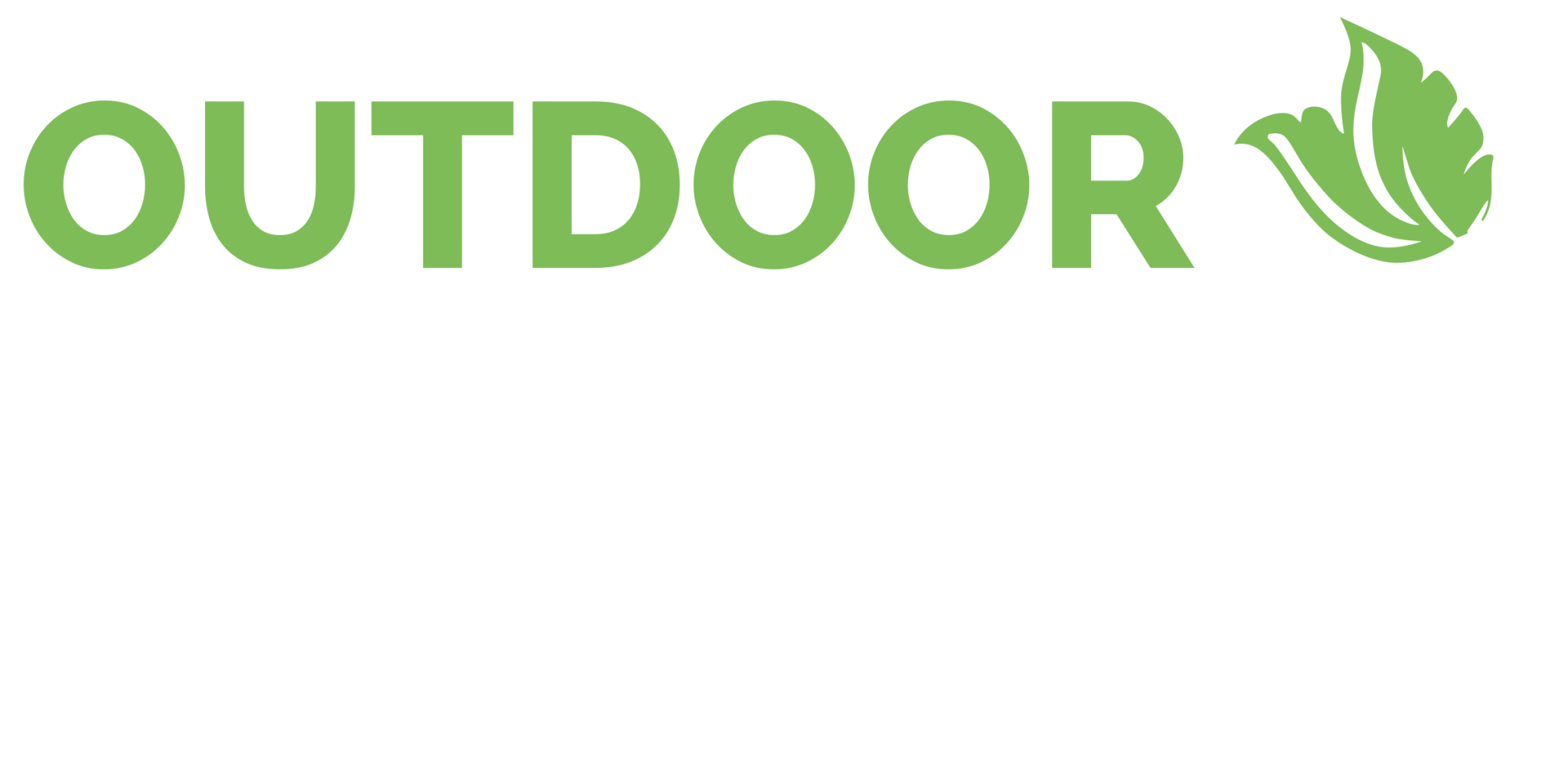 Outdoor Makeover & Living Spaces green and white logo.