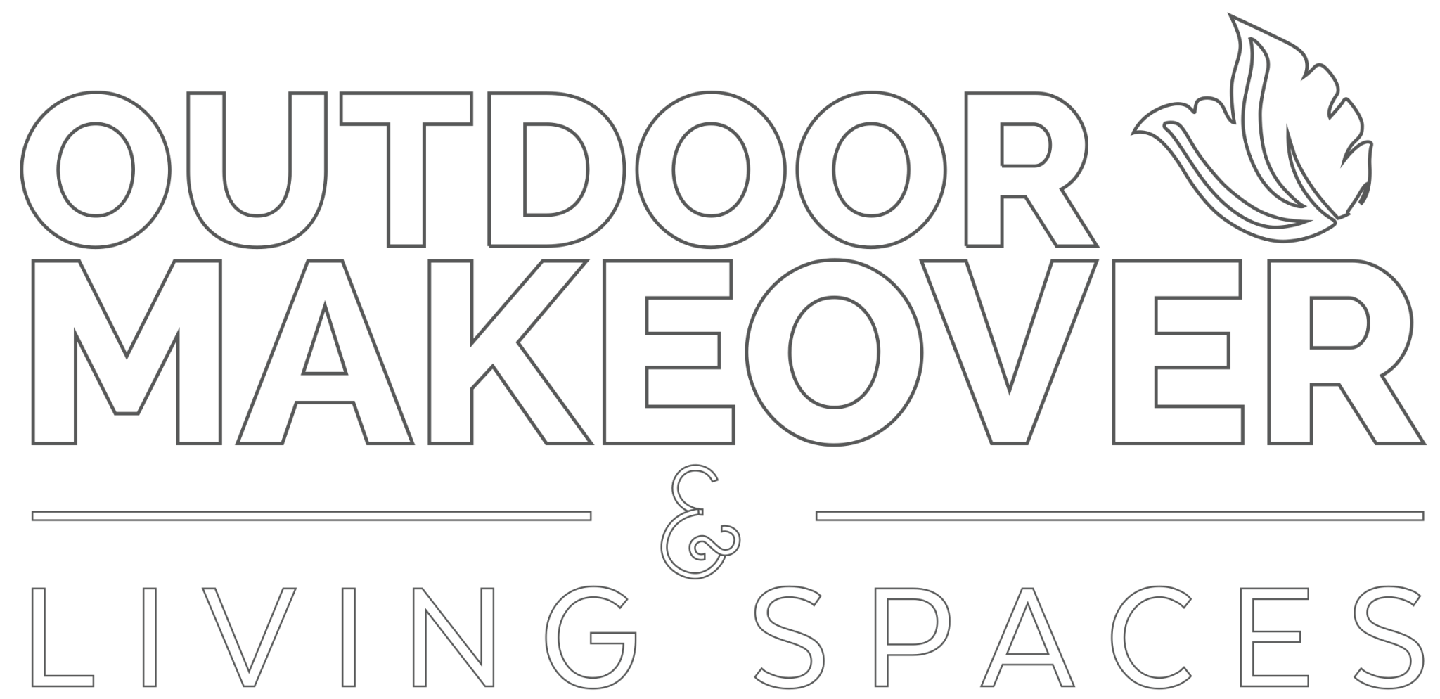 Outdoor Makeover & Living Spaces outline logo.